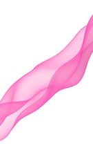 Abstract light red wave. Bright light red ribbon on white background. Abstract red smoke. Light red scarf. Raster air background. 3D illustration