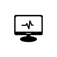 Monitor, screen, symbol, icon vector illustration