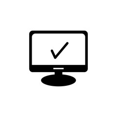 Monitor, screen, symbol, icon vector illustration