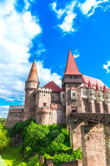 Fototapeta premium Beautiful Corvinesti Castle , Romania