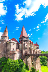 Fototapeta premium Beautiful Corvinesti Castle , Romania