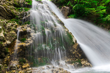 Fototapeta premium landscapăe on the road to Urlatoarea waterfall, Romania