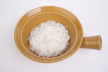 Fototapeta na wymiar Chinese noodle style isolated on white background.