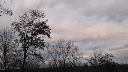 a perfect sunset includes awesome clouds and magnifique sky