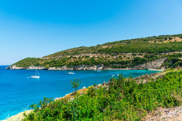Fototapeta na wymiar Beautiful landscape in Zakynthos island