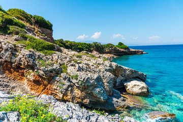 Beautiful landscape in Zakynthos island