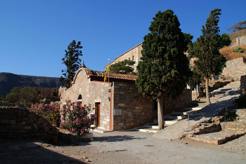 Eine Kirche auf Spinalonga