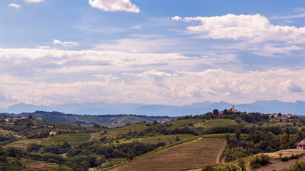 Stormy day in the vineyards of Brda, Slovenia