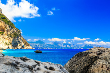 Fototapeta na wymiar The beautiful Cala Goloritzè in Sardinia