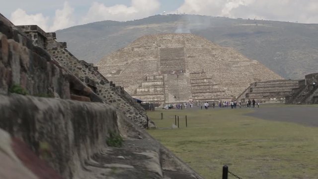 pyramids in ancient mesoamerican city of Teotihuacan Valley of Mexico Central America 