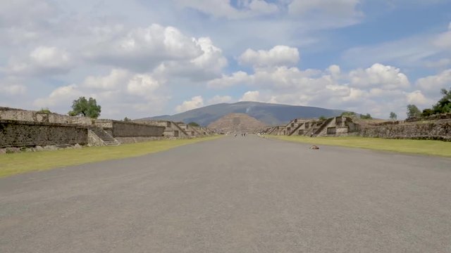 pyramids in ancient mesoamerican city of Teotihuacan Valley of Mexico Central America 