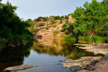 Fototapeta premium Inks Lake State Park camping