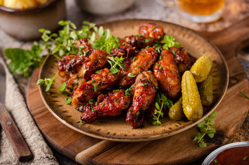 Grilled chicken wings