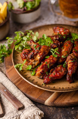 Grilled chicken wings