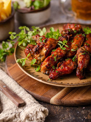 Grilled chicken wings