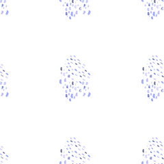 Hand drawn illustration with blue scribble color texture ink hand on black background for decoration design. Hand drawn trendy native modern paint ink texture. Decorative color art. Abstract ink blot.