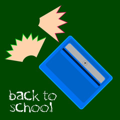 Isolated sharpener. Back to school - Vector illustration