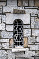Fototapeta na wymiar marble window of a church