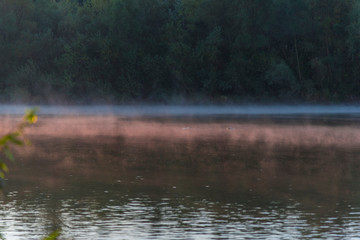 Obraz na płótnie Canvas Sunrise on the river