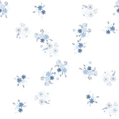 Beautiful elementary usual natural flower, great design for any purposes. Seamless pattern floristic.