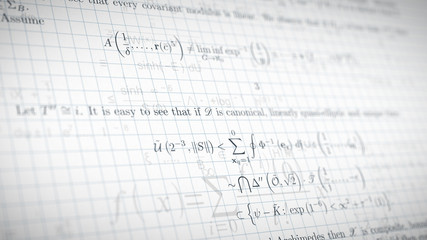 Fototapeta premium math research paper