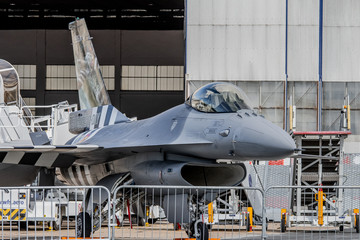 F-16 Fighting Falcon de la composante air Belge en présentation au salon du Bourget 2019