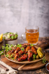 Grilled chicken wings