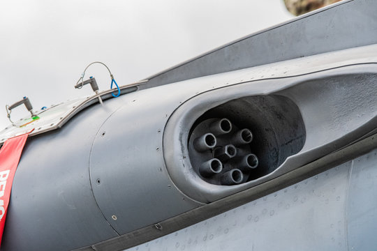 Mitrailleuse M61 Vulcan du F-15E Strike Eagle en pr&eacute;sentation au Salon du Bourget 2019