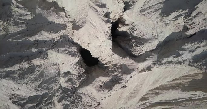 Flying over Mount sodom Aerial view over Mount Sodom, Israel