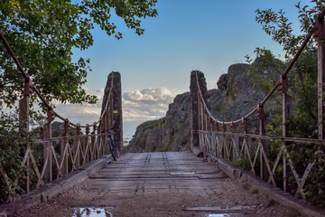 rider biky puente nature