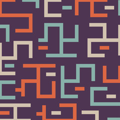 Labyrinth pattern background  , Striped colorful geometric pattern.