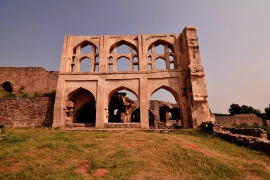 The Golconda Fort in Hyderabad is an ancient seat of the royal rulers of Hyderabad