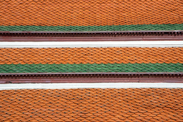 Background of Roof Tiles Texture from ThaiTemple