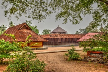 Fototapeta na wymiar The Kandiyoor Mahadeva Temple in Mavelikara, Kerala