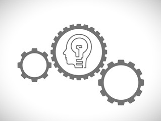gears mechanism with head
