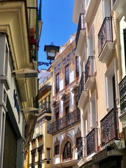 old street in Sevilha spain 