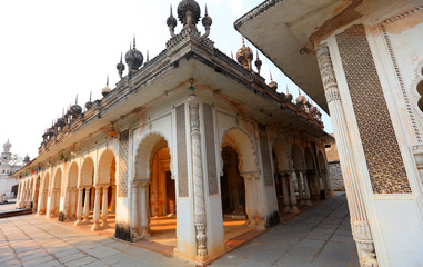 Fototapeta premium Beautiful architecture of historic Paigah tombs ruins in Hyderabad, India