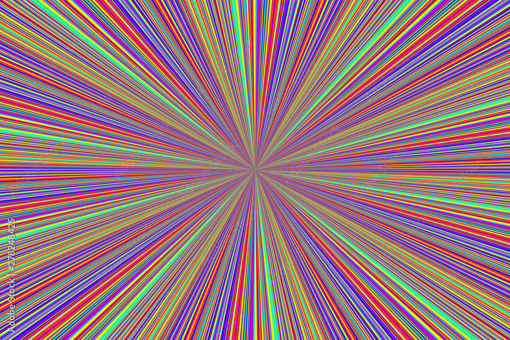 Poster abstract background with colorful rays