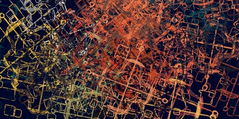 Handmade background. Painterly mix. Oil painting. Wall painting. Colorful pattern. Modern art. Color texture. Abstract. Backdrop material. Canvas surface. 2d illustration.