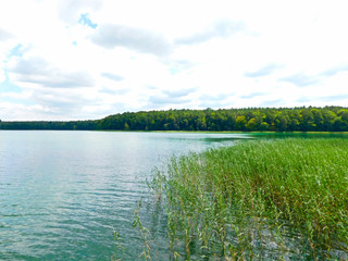 Fototapeta na wymiar Urlaub am Brückentiner See in Mecklenburg-Vorpommern