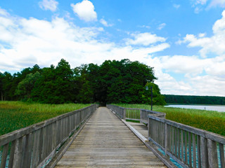 Fototapeta na wymiar Urlaub am Brückentiner See in Mecklenburg-Vorpommern