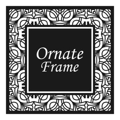 Vintage flourishes ornament swirls lines frame template vector illustration. Victorian borders for greeting cards, wedding invitations, advertising or other design and place for text.