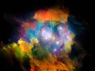 Selbstklebende Fototapeten Cosmic Paint. © agsandrew