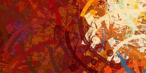 Abstract. Painterly mix. Handmade background. Oil painting. Backdrop material. Wall painting. Wide brush. Canvas surface. Colorful pattern. Color texture. 2d illustration.