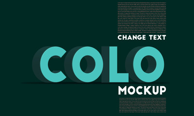  illustrator text mockup/Poster/social media