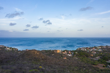 Aerial view over area Westpunt - Curaçao/Caribbean /Dutch Antilles