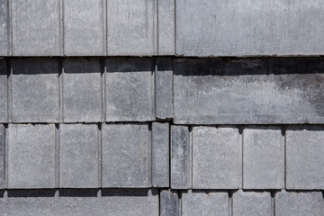 Bricklaying in the construction of a new building. Background of bricks.
