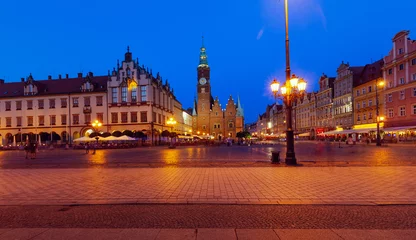 Deurstickers Wroclaw by night. Old town square / city landscape © Rochu_2008