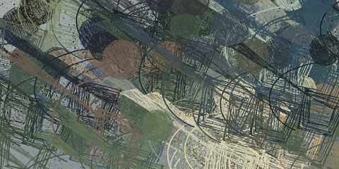 Wall painting. Backdrop material. Colorful pattern. Oil painting. Canvas surface. Abstract. Painterly mix. Color texture. 2d illustration. Wide brush. Modern art. 