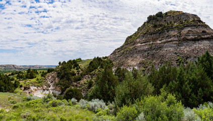 The Rugged Views of Theodore Roosevelt National Park in July 
